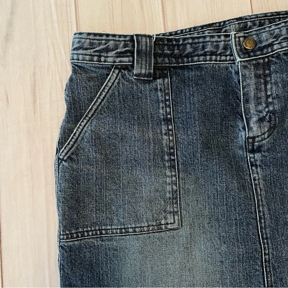 y2k Columbia XCO Denim Skirt Women’s 6 Blue Outdoor Hiking Cabin Classic Active - Picture 2 of 15